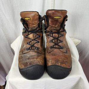 Keen Brown and Black Boots with Reinforced Toe Cap